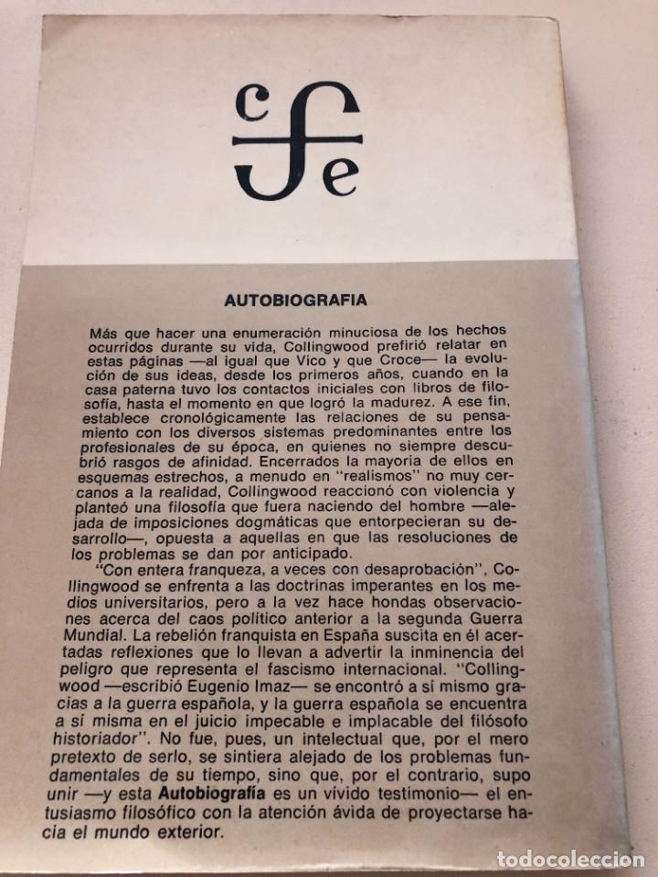 Libros de segunda mano: Autobiograf&iacute;a. R.G. Collingwood - Foto 2