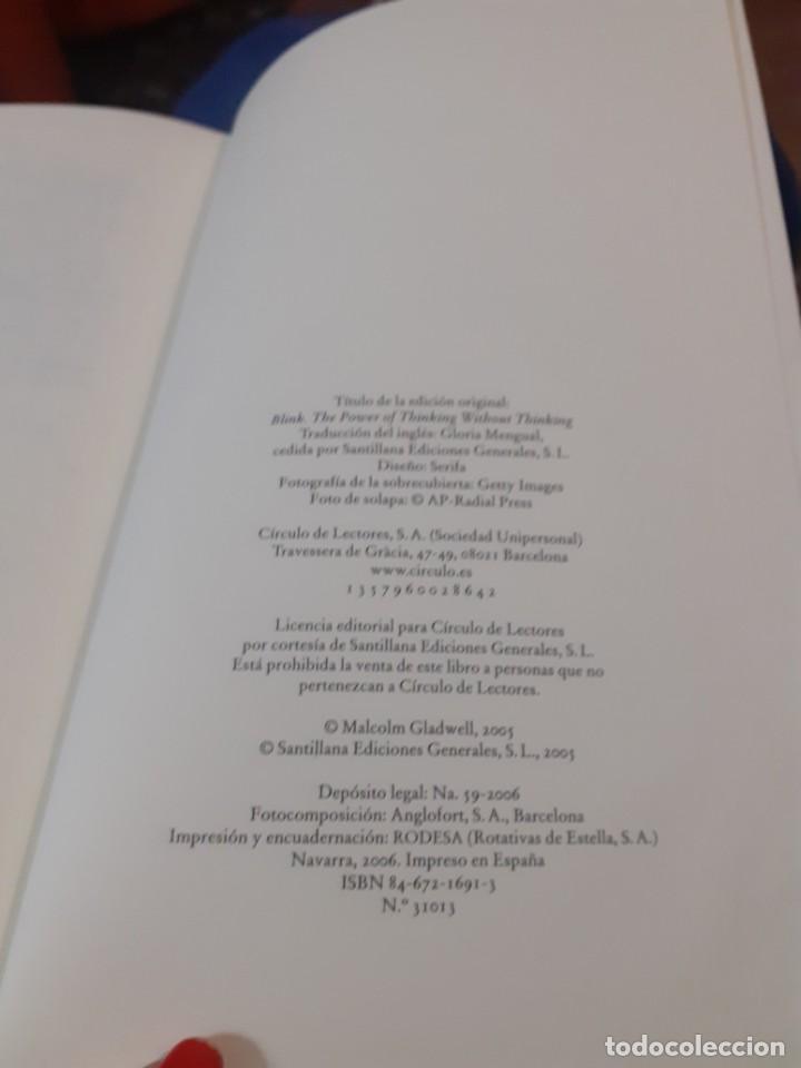 Libros de segunda mano: Libro La inteligencia intuitiva de Malcolm Gladwell - Foto 3