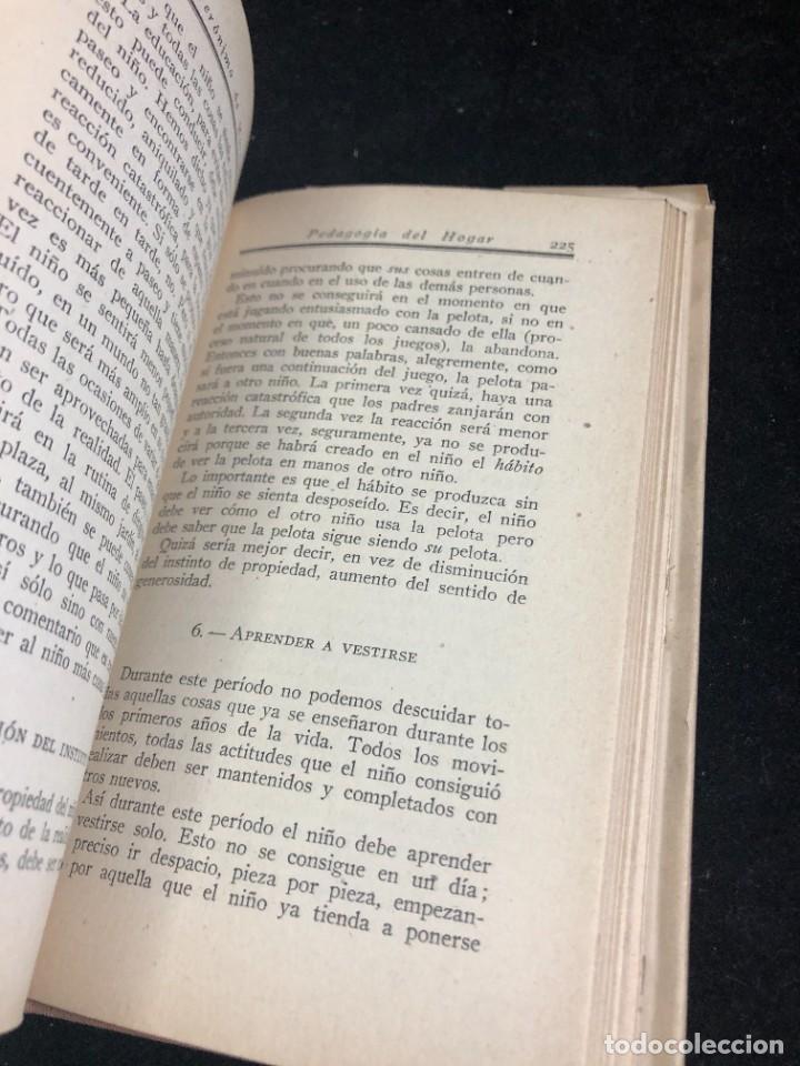 Libros de segunda mano: PEDAGOG&Iacute;A DEL HOGAR. JERONIMO DE MORAGAS. Ediciones La Gacela 1942 - Foto 4