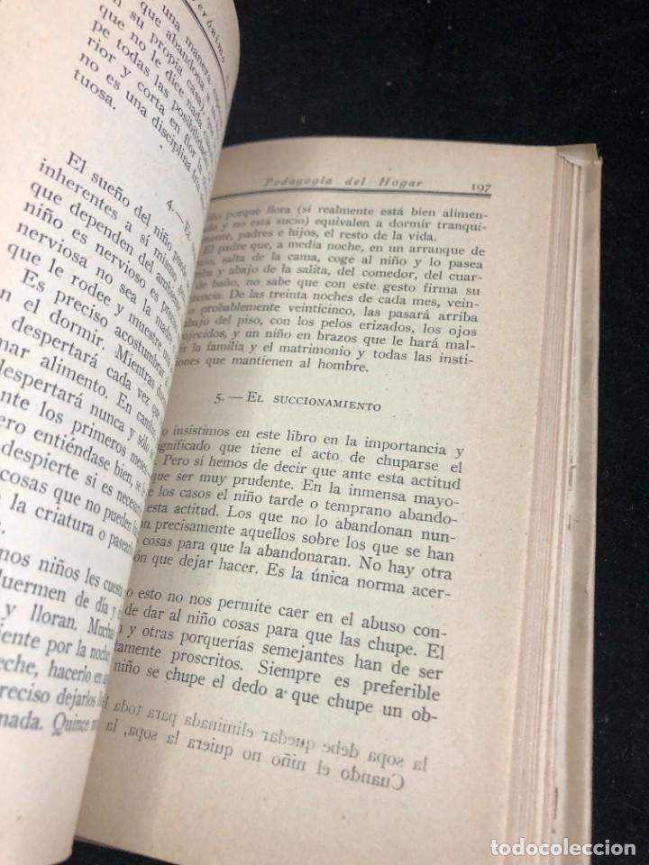 Libros de segunda mano: PEDAGOG&Iacute;A DEL HOGAR. JERONIMO DE MORAGAS. Ediciones La Gacela 1942 - Foto 5