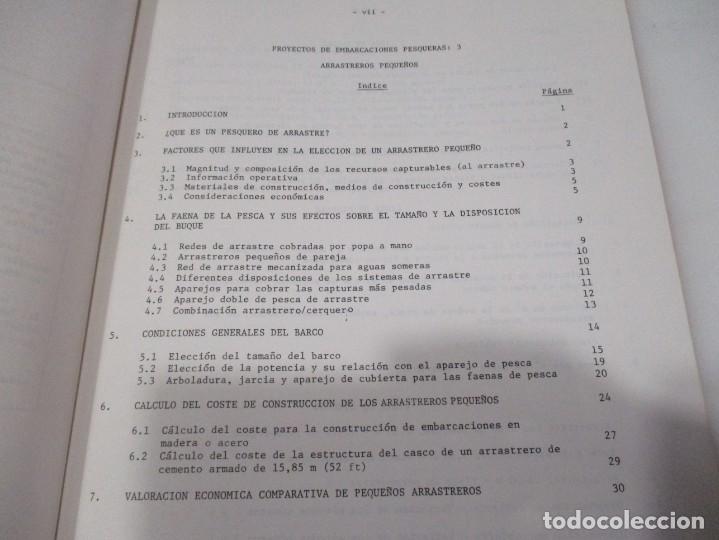 Libros de segunda mano: PROYECTOS DE EMBARCACIONES PESQUERAS:3 ARRASTREROS PEQUE&Ntilde;OS W6783 - Foto 2