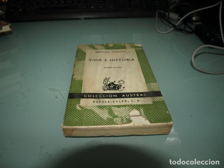 Libros de segunda mano: Gregorio Mara&ntilde;on, Vida e historia, Coleccion Austral - Foto 1