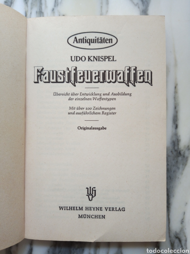 Libros de segunda mano: FAUSTFEUERWAFFEN - UDO KNISEL - EDICI&Oacute;N EN ALEM&Aacute;N - PISTOLAS - 1974 - Foto 2