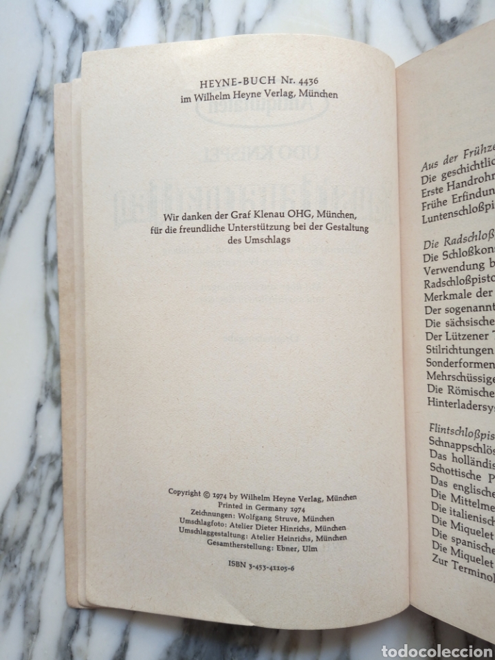 Libros de segunda mano: FAUSTFEUERWAFFEN - UDO KNISEL - EDICI&Oacute;N EN ALEM&Aacute;N - PISTOLAS - 1974 - Foto 3