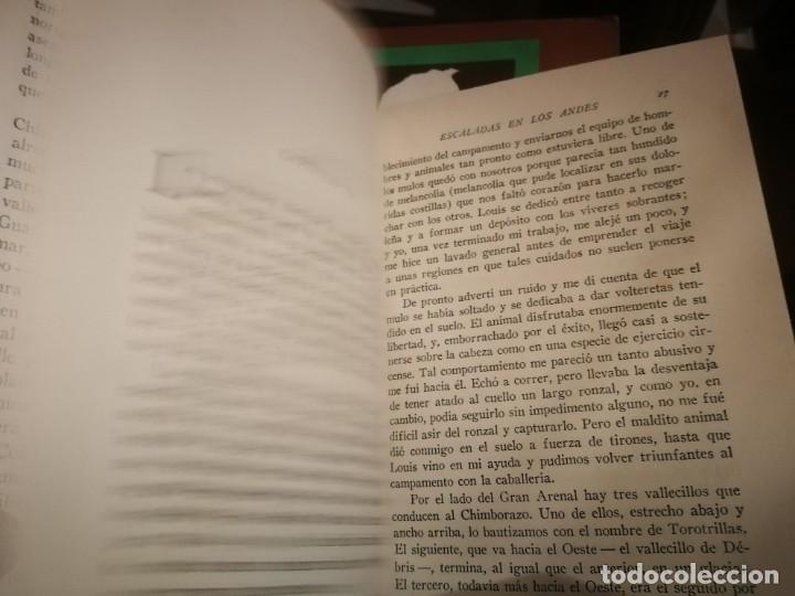 Libros de segunda mano: ESCALADAS EN LOS ANDES EDWARD WHYMPER EDIT JUVENTUD A&Ntilde;O 1953 - Foto 5