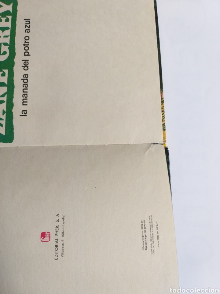 Libros de segunda mano: Zane Grey La manada del Potro azul . Fher 1968 - Foto 10