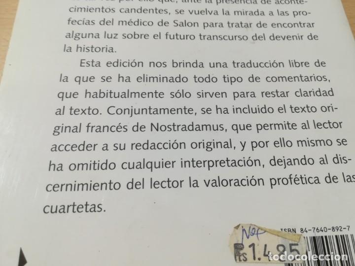 Libros de segunda mano: LAS PROFECIAS DE NOSTRADAMUS / VERSION COMPLETA Y BILING&Uuml;E / EDAF / CJA143 - Foto 4