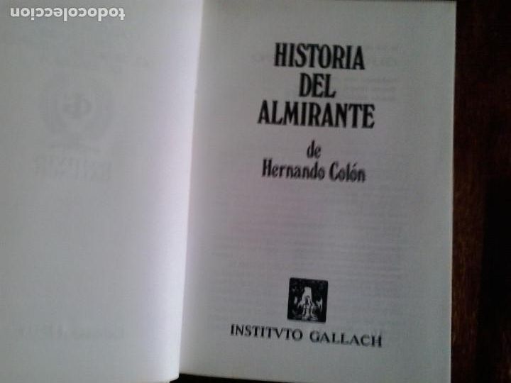 Libros de segunda mano: Historia del almirante. Hernando Colon - Foto 2