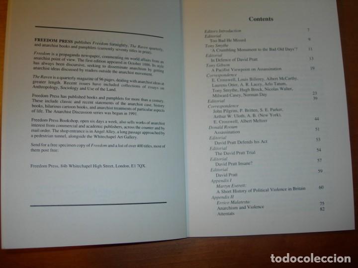Libros de segunda mano: VIOLENCE & ANARCHISM / A POLEMIC / INGL&Eacute;S - Foto 3