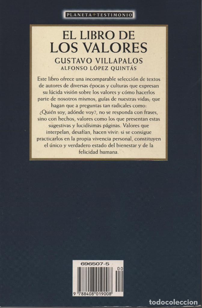 Libros de segunda mano: El libro de los valores. VVAA. Planeta.1997. - Foto 2