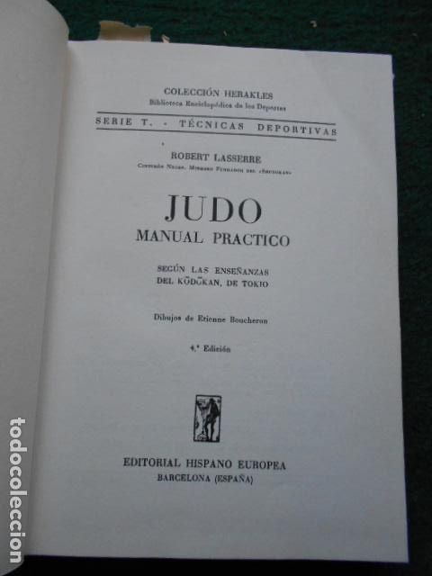Libros de segunda mano: JUDO MANUAL PR&Aacute;CTICO ROBERT LASERRE - Foto 4