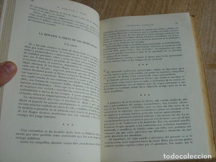 Libros de segunda mano: FOLKLORE CATAL&Aacute;N. TOM&Aacute;S CABALL&Eacute; CLOS. ED. FREIXINET 1947 BARCELONA - Foto 8
