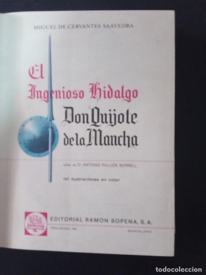 Libros de segunda mano: Don Quijote de la Mancha.Editorial Ramon Sopena. - Foto 2