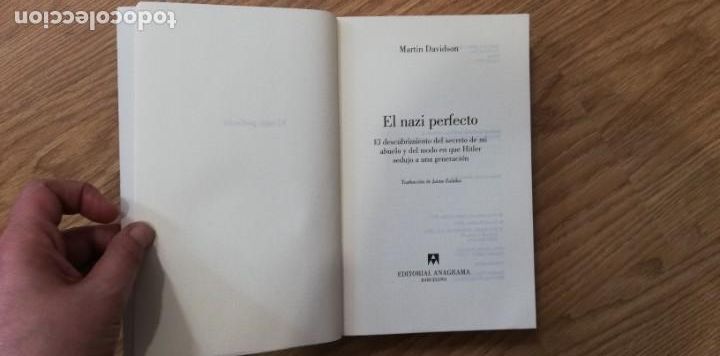 Libros de segunda mano: EL NAZI PERFECTO.MARTIN DAVIDSON. ANAGRAMA. - Foto 3