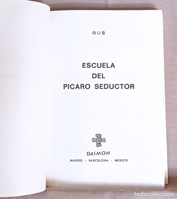 Libros de segunda mano: Escuela del p&iacute;caro seductor. Gus. - Foto 2