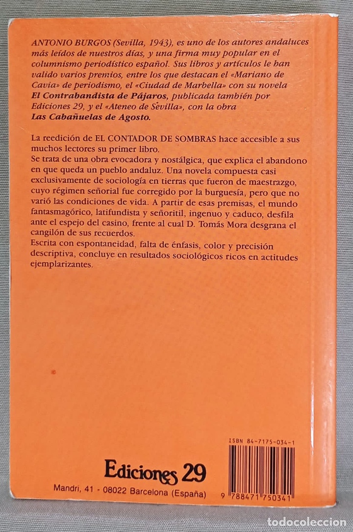 Libros de segunda mano: El contador de sombras. Antonio Burgos. - Foto 3