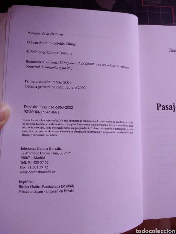 Libros de segunda mano: Pasajes de la historia Juan Antonio Cebri&aacute;n - Foto 3