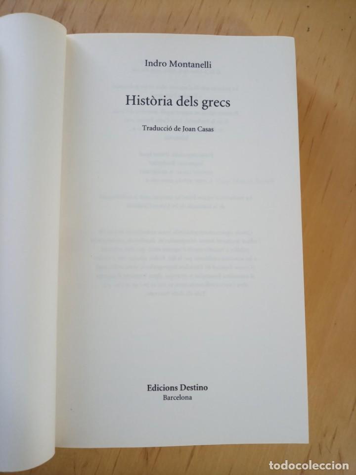 Libros de segunda mano: INDRO MONTANELLI HISTORIA DELS GRECS - Foto 3