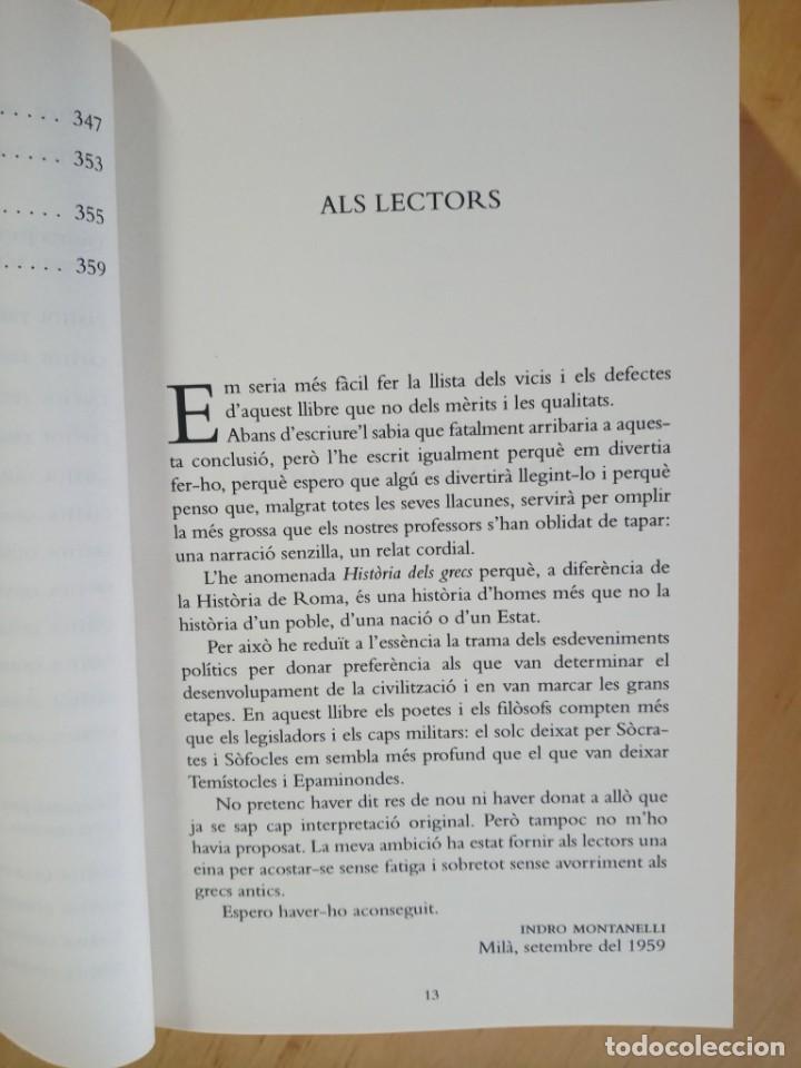 Libros de segunda mano: INDRO MONTANELLI HISTORIA DELS GRECS - Foto 8