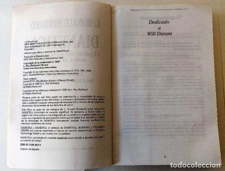 Libros de segunda mano: Libro Dianetica. El poder del pensamiento. - Foto 4