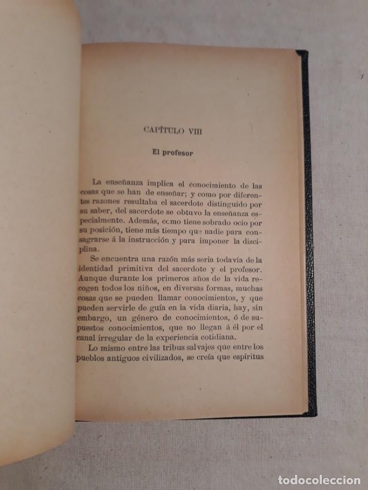 Libros de segunda mano: SPENCER, HERBERT. ORIGEN DE LAS PROFESIONES - Foto 5