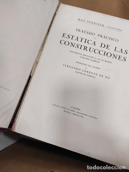 Libros de segunda mano: Max Foerster - Tratado pr&aacute;ctico de Est&aacute;tica de las construcciones - Foto 2