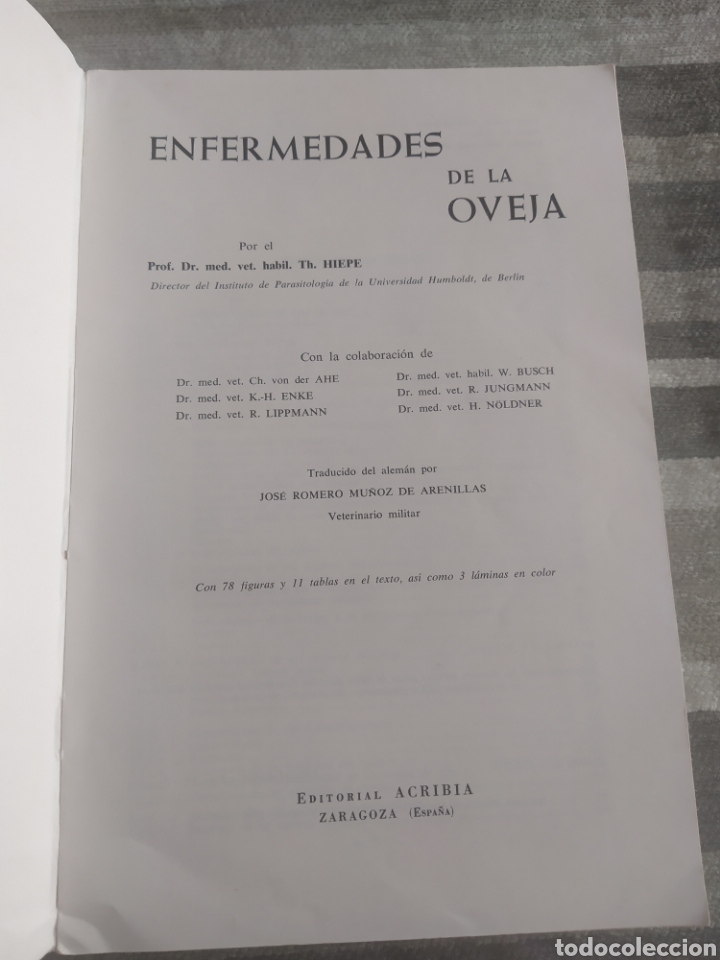 Libros de segunda mano: Enfermedades de la oveja TH. HIEPE - Foto 2