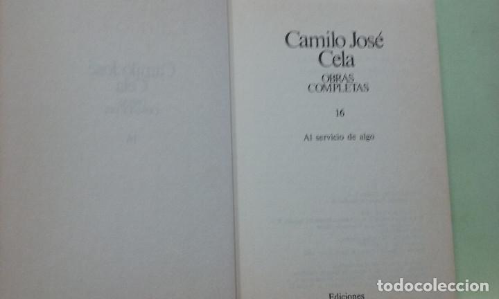 Libros de segunda mano: al servicio de algo. Camilo Jos&eacute; Cela - Foto 2