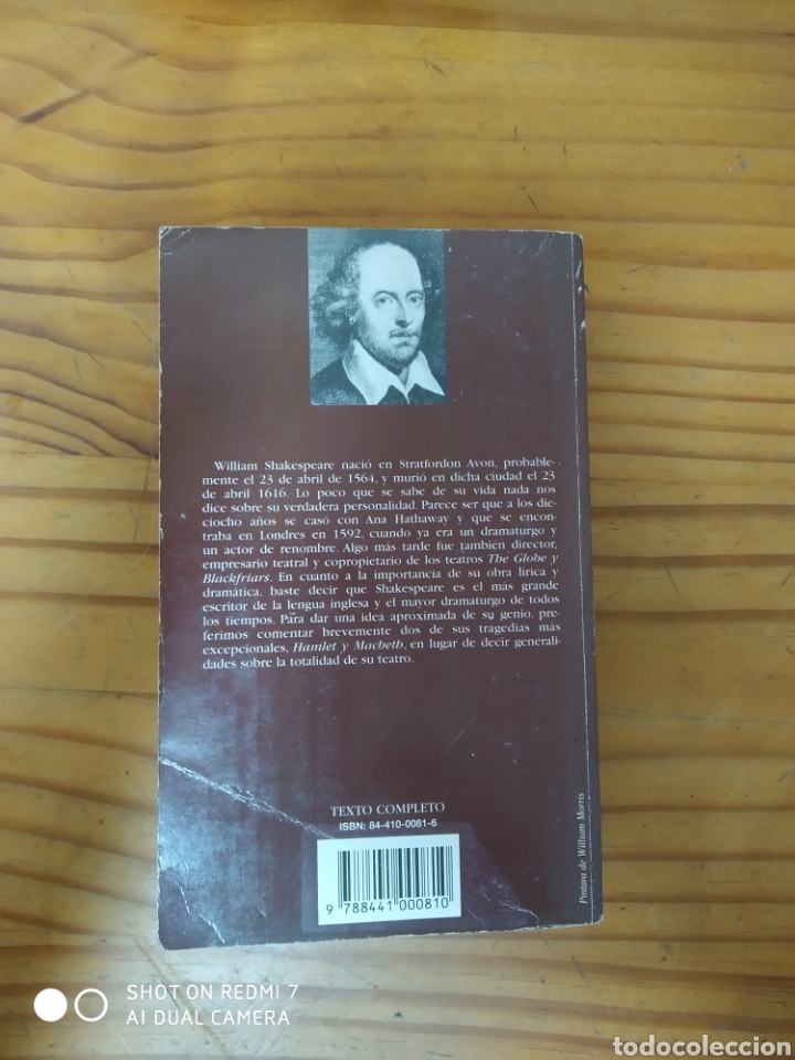 Libros de segunda mano: Teatro I.William Shakespeare. - Foto 2