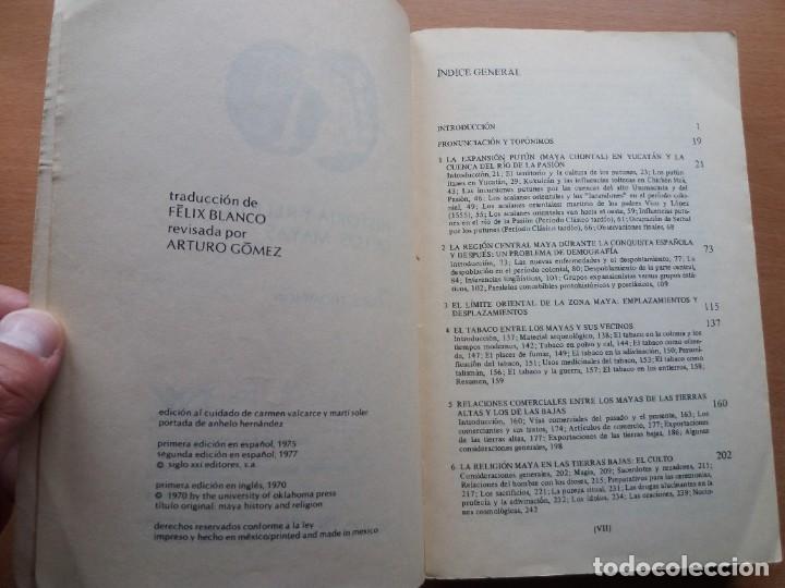 Libros de segunda mano: HISTORIA Y RELIGI&Oacute;N DE LOS MAYAS. J. ERIC S. THOMPSON - Foto 4