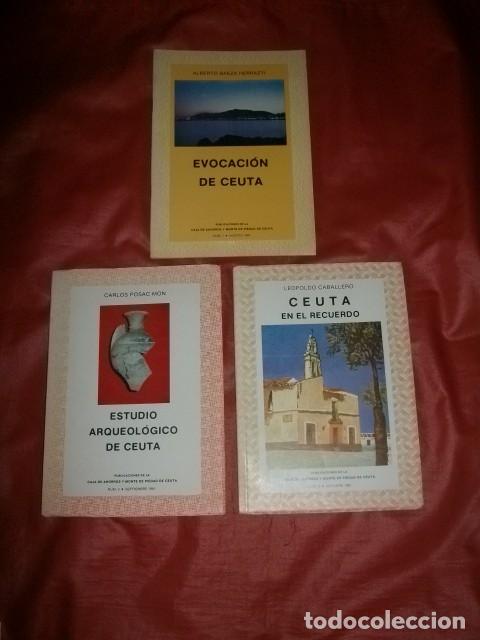 Libros de segunda mano: LOTE DE TRES LIBROS SOBRE CEUTA - Foto 1