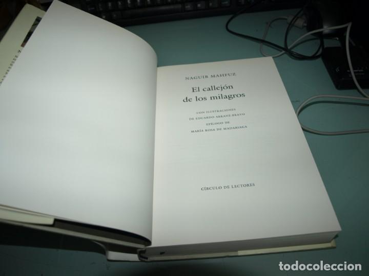 Libros de segunda mano: Naguib Mahfuz, El callejon de los milagros, Circulo de Lectores - Foto 3