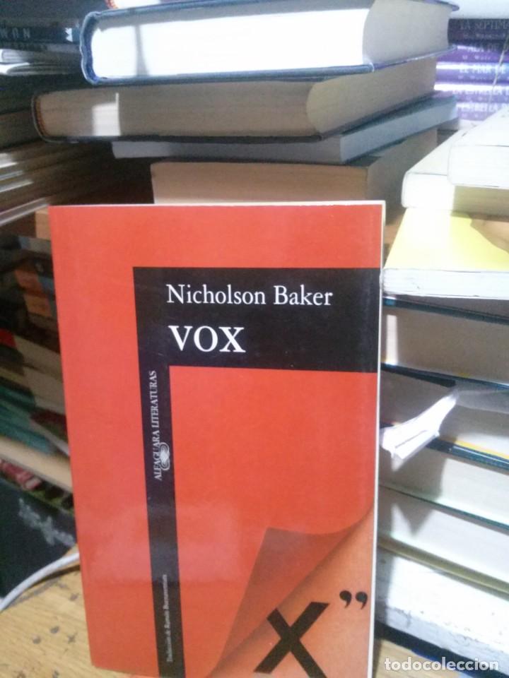 Libros de segunda mano: NICHOLSON BAKER, VOX, ED. ALFAGUARA - Foto 1