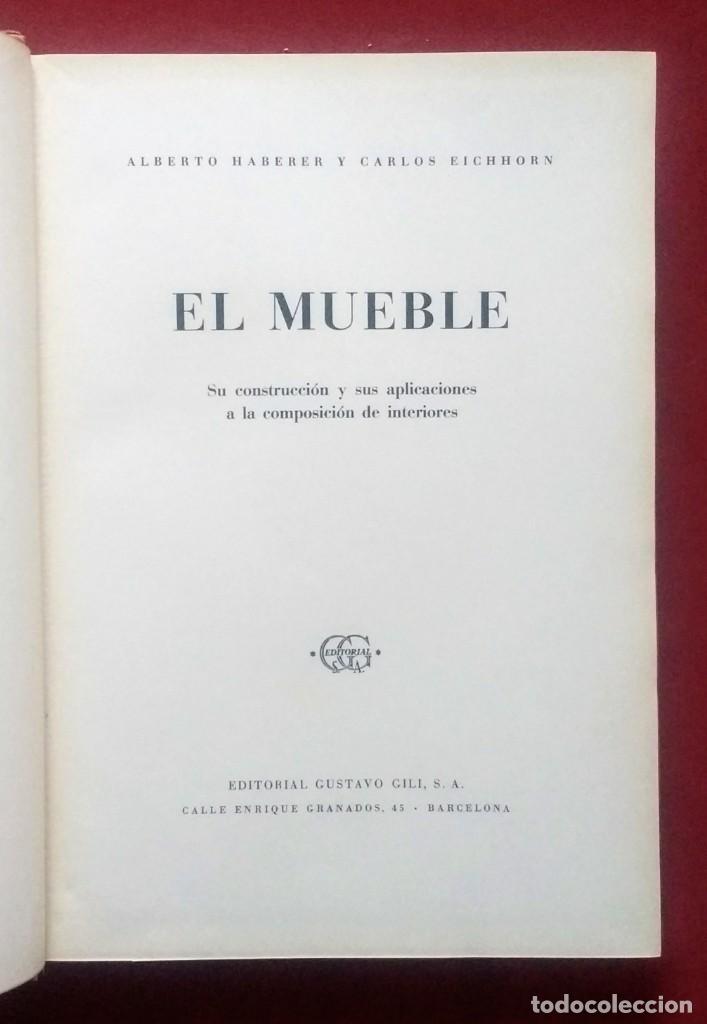 Libros de segunda mano: EL MUEBLE - HABERER Y EICHORN - PRIMERA EDICION. - Foto 2