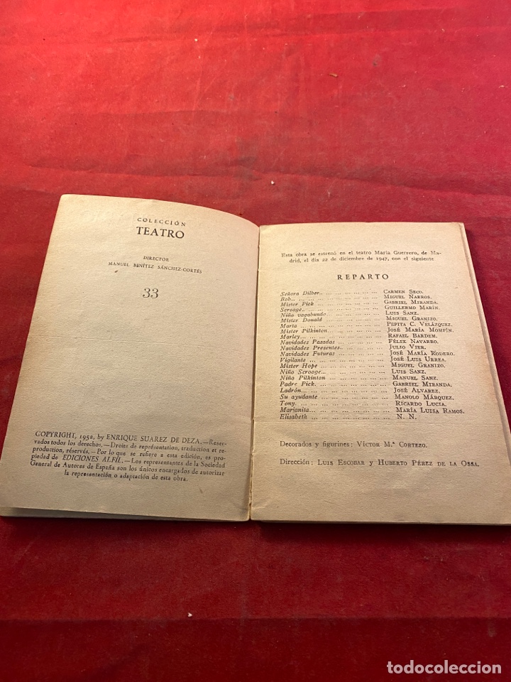 Libros de segunda mano: El anticuario Comedia de Enrique Su&aacute;rez de Deza - Foto 2