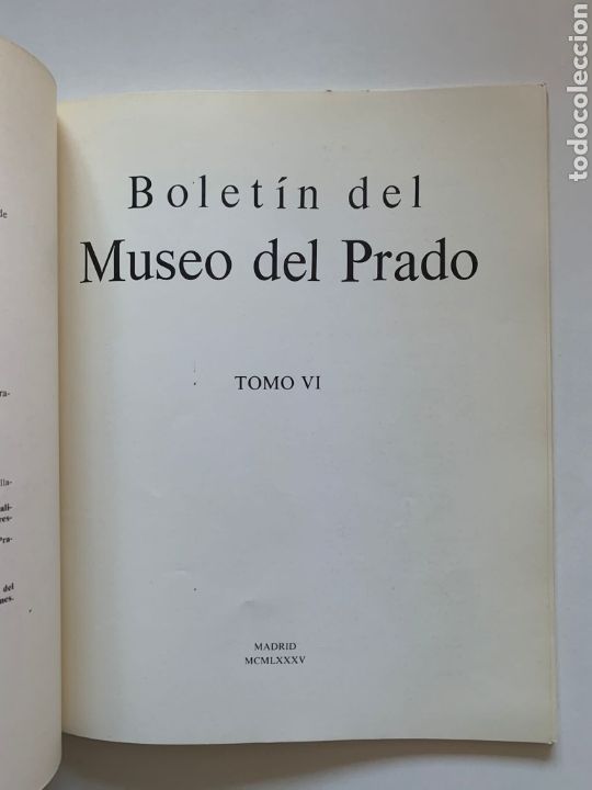 Libros de segunda mano: Bolet&iacute;n del Museo del Prado, Tomo VI, N&uacute;m. 16, 1985. - Foto 2