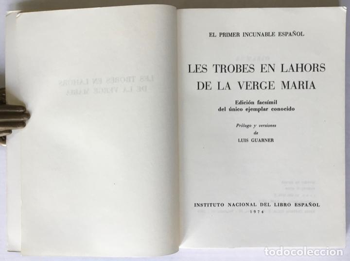 Libros de segunda mano: TROBES EN LAHORS DE LA VERGE MARIA. - Foto 2
