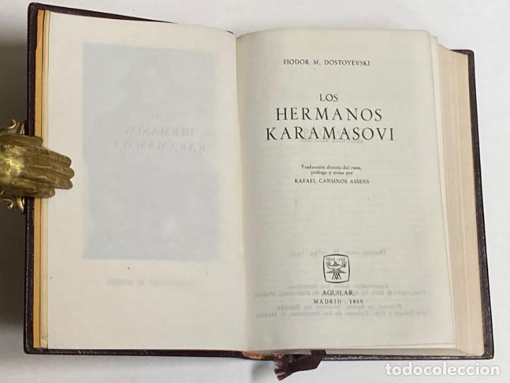Libros de segunda mano: AÑO 1959 - LOS HERMANOS KARAMASOVI POR DOSTOYEVSKI - AGUILAR COLECCIÓN JOYA 2ª EDICIÓN - Foto 3 - 262752375