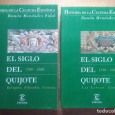 Libros de segunda mano: EL SIGLO DEL QUIJOTE 1580 1680, RELIGION FILOSOFIA CIENCIA, ESPASA, HISTORIA DE LA CULTURA ESPAÑOLA. Lote 283207248