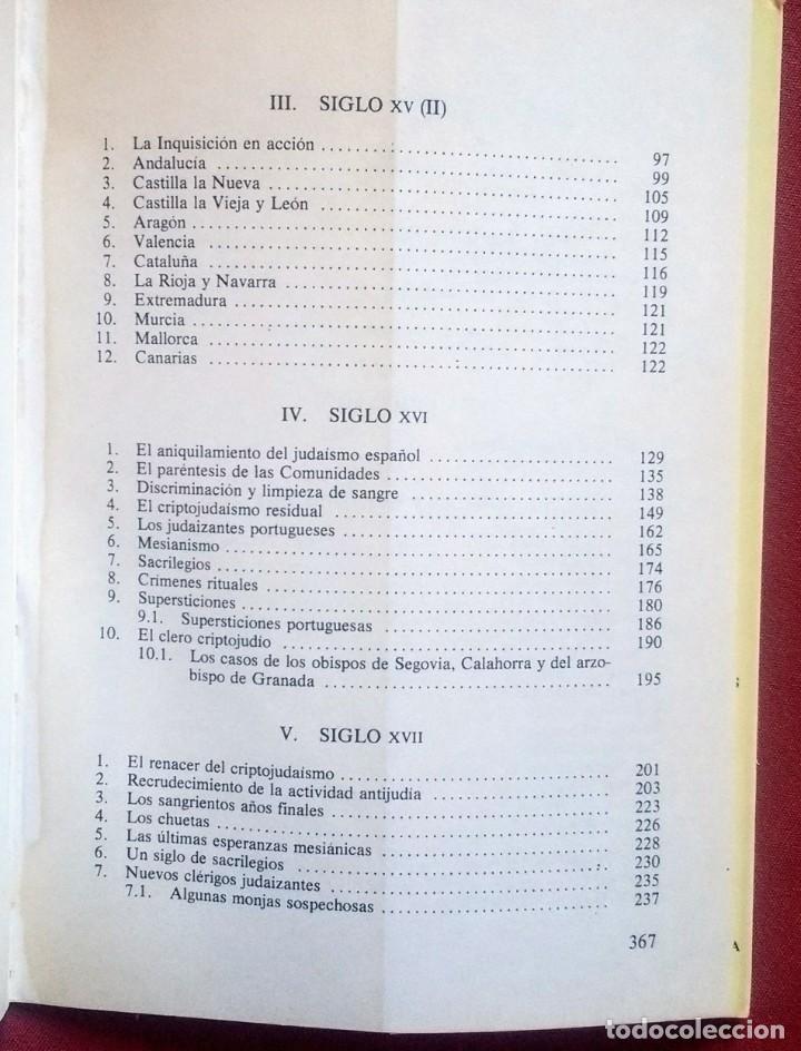 Libros de segunda mano: INQUISICION Y CRIPTOJUDAISMO - JUAN BLAZQUEZ MIGUEL. - Foto 3