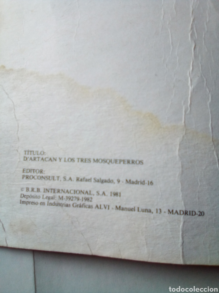 Libros de segunda mano: Dartac&aacute;n y los tres mosqueperros Danone 1982 - Foto 5