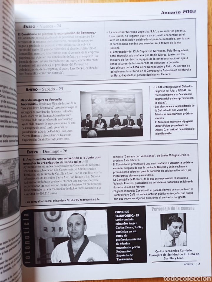 Libros de segunda mano: Anuario 2003 , Miranda de Ebro, editorial Miranda - Foto 2