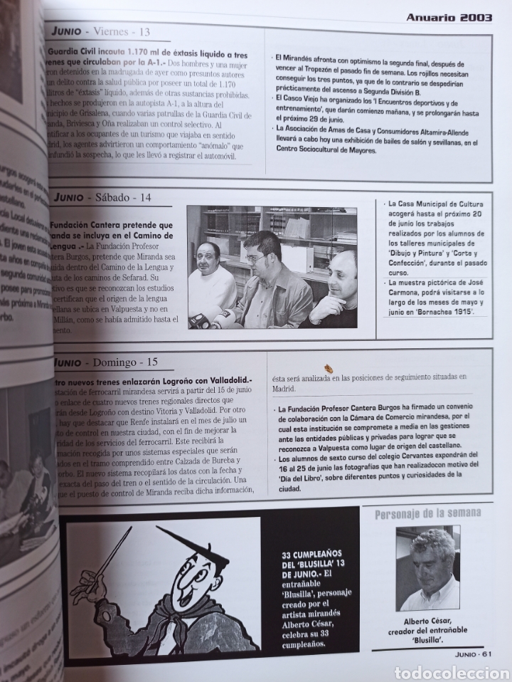 Libros de segunda mano: Anuario 2003 , Miranda de Ebro, editorial Miranda - Foto 4