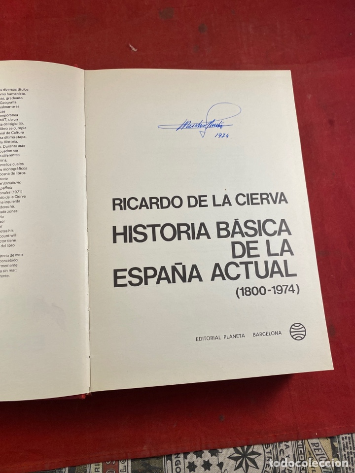 Libros de segunda mano: Historia b&aacute;sica de la espa&ntilde;a actual. Ricardo de la cierva - Foto 2