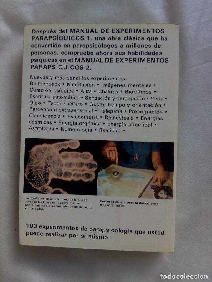 Libros de segunda mano: MANUAL DE EXPERIMENTOS PARAPS&Iacute;QUICOS 2 / W. JON WATKINS - Foto 2
