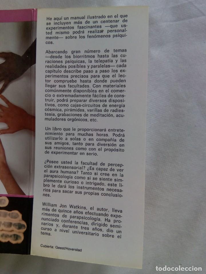 Libros de segunda mano: MANUAL DE EXPERIMENTOS PARAPS&Iacute;QUICOS 2 / W. JON WATKINS - Foto 4