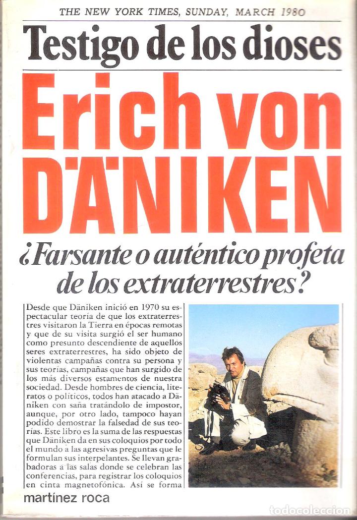 Libros de segunda mano: TESTIGO DE LOS DIOSES - ERIC VON DANIKEN - Foto 1