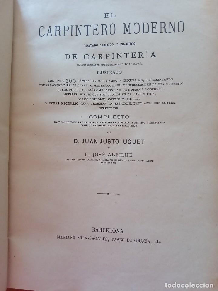 Libros de segunda mano: El Carpintero Moderno. - Foto 4