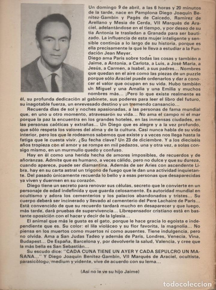 Libros de segunda mano: Araciel. Memorias de un vidente. VVAA. Rub&iacute; Ediciones. 1981. - Foto 2
