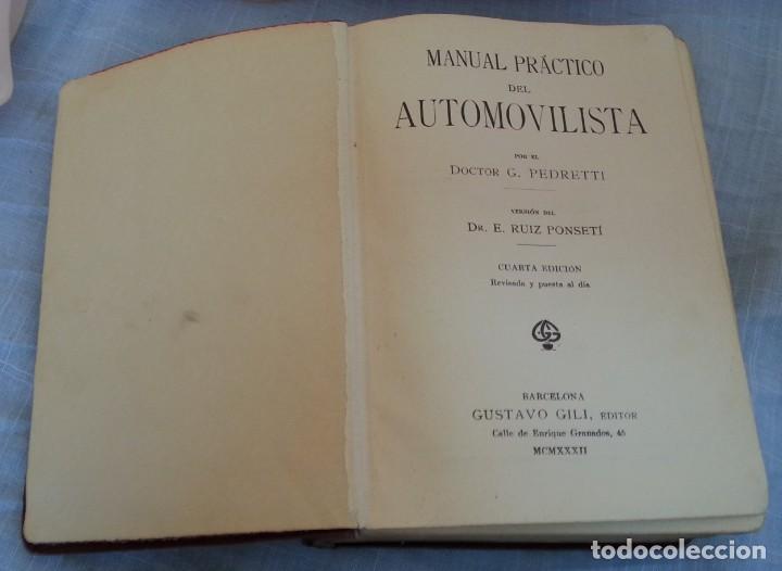 Libros de segunda mano: Libro Manual del Automovilista. A&ntilde;os 40. - Foto 2